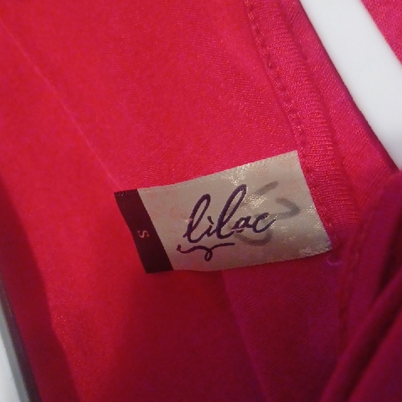 Lilac pink wrapped blouse, Small - Picture 8 of 8